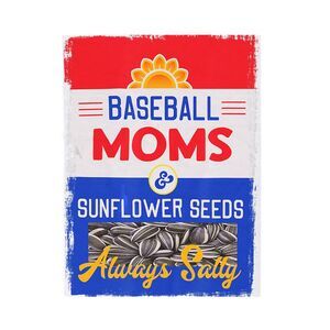 Baseball Moms Sunflower Seeds Blanket Cozy Soft Plush Blanket Gift for Game Day